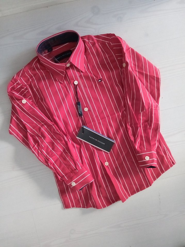 Tommy Hilfiger Erkek çocuk Çizgili Uzun Kollu Gömlek - Görsel 3