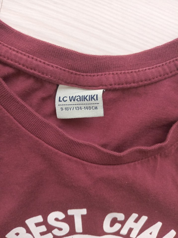 Bordo Baskılı Çocuk Atlet - Görsel 4