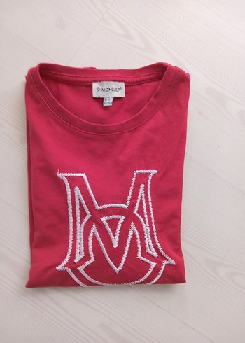 Kırmızı Baskılı Erkek Çocuk Kısa Kollu MONCLERTişört - Görsel 6