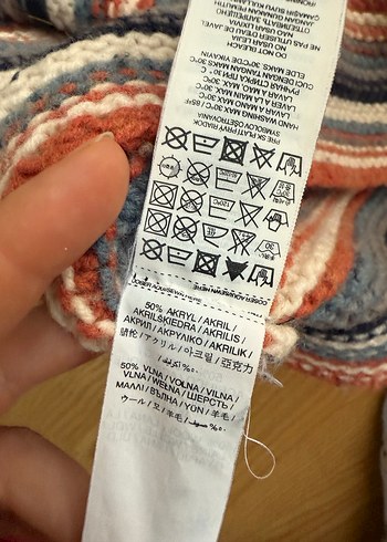 Mango Yünlü Çizgili, V Yaka, Uzun Kollu Kadın Triko Kazak - Görsel 3