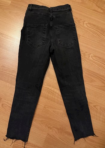 Kadın Siyah Normal Paça Kot Pantolon - Görsel 4