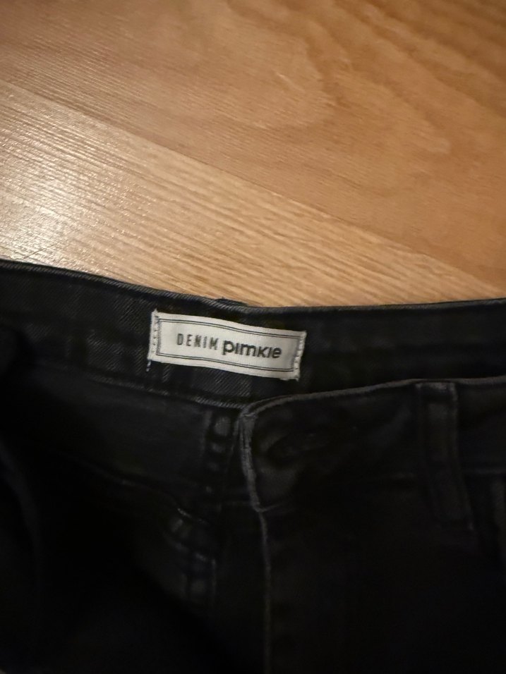 Kadın Siyah Normal Paça Kot Pantolon - Görsel 2