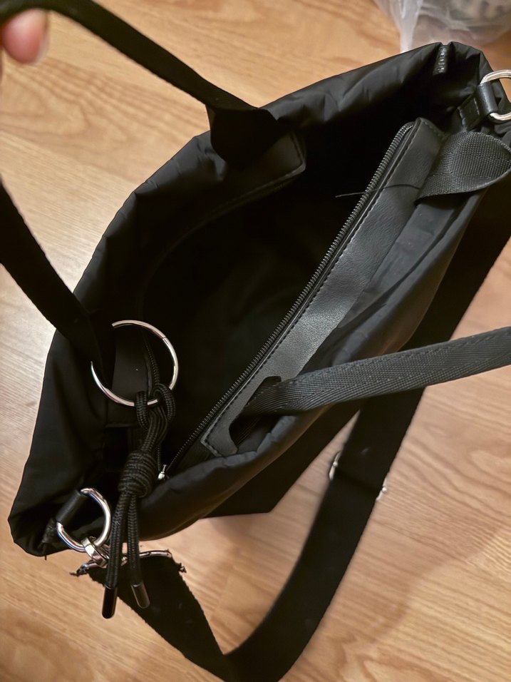 Lcw Siyah Deri Tokalı Kadın Çanta - Görsel 2