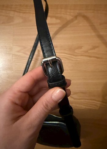 Pull and bear zımbalı Siyah Deri Omuz Çantası - Görsel 3