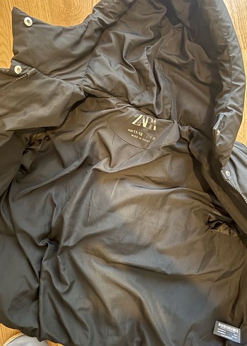 Zara kids 11-12 yaş Siyah Kadın Kışlık Mont - Görsel 3