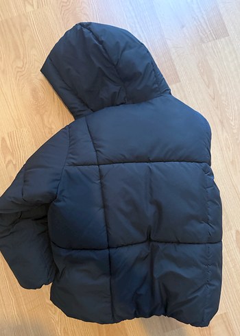 Zara kids 11-12 yaş Siyah Kadın Kışlık Mont - Görsel 4