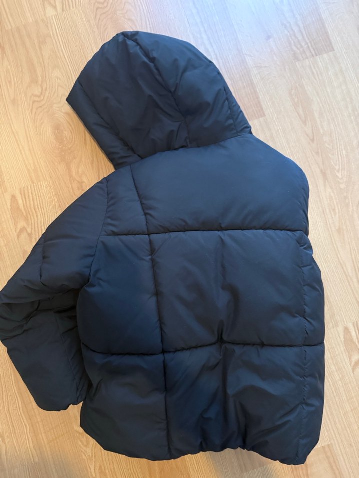 Zara kids 11-12 yaş Siyah Kadın Kışlık Mont - Görsel 4