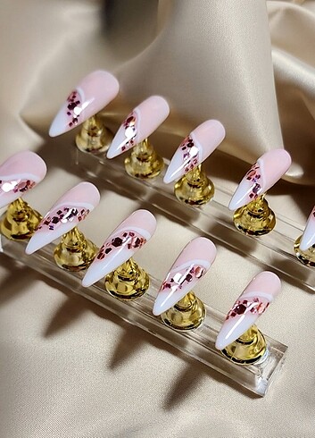 Takma tırnak nail art false nails presson nails - Görsel 3