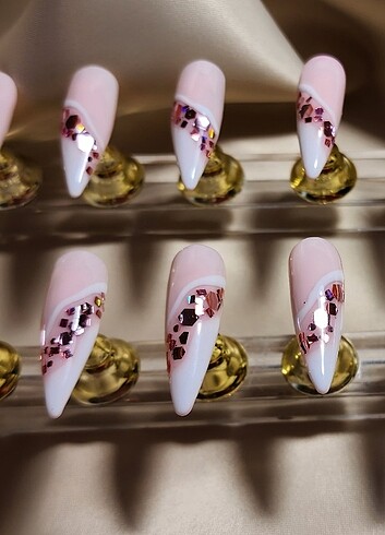 Takma tırnak nail art false nails presson nails - Görsel 4