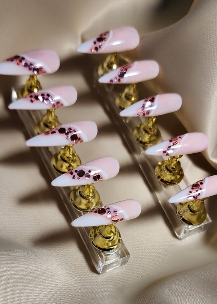 Takma tırnak nail art false nails presson nails  - Görsel 2