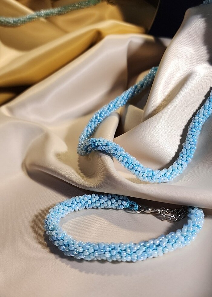 Bijuteri takım kolye bileklik  - Görsel 5