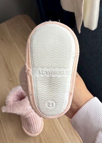 Kızlar için Pembe Örgü Sıcak Terlik - Görsel 2