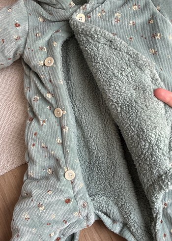 Nakışlı Turkuaz Bebek Tulumu - Görsel 2