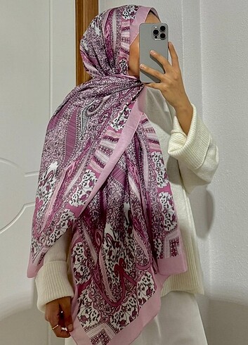 Etnik Desen Şal-Pembe 