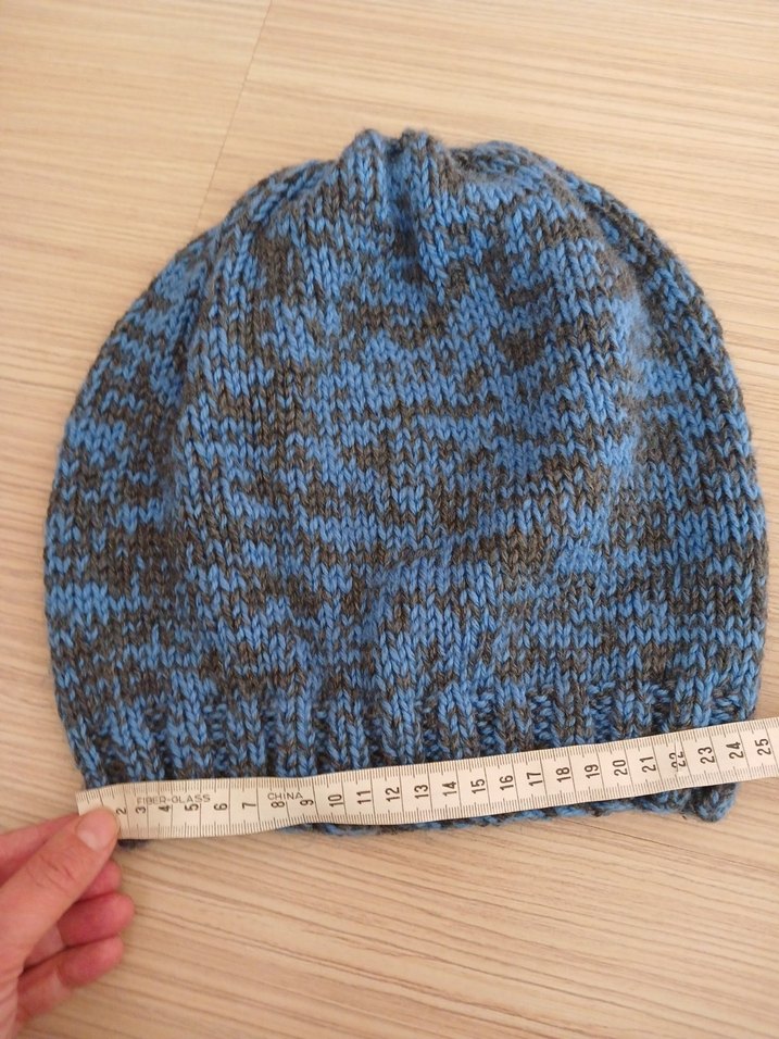 Kadın Mavi Gri Örgü Bere - Görsel 3