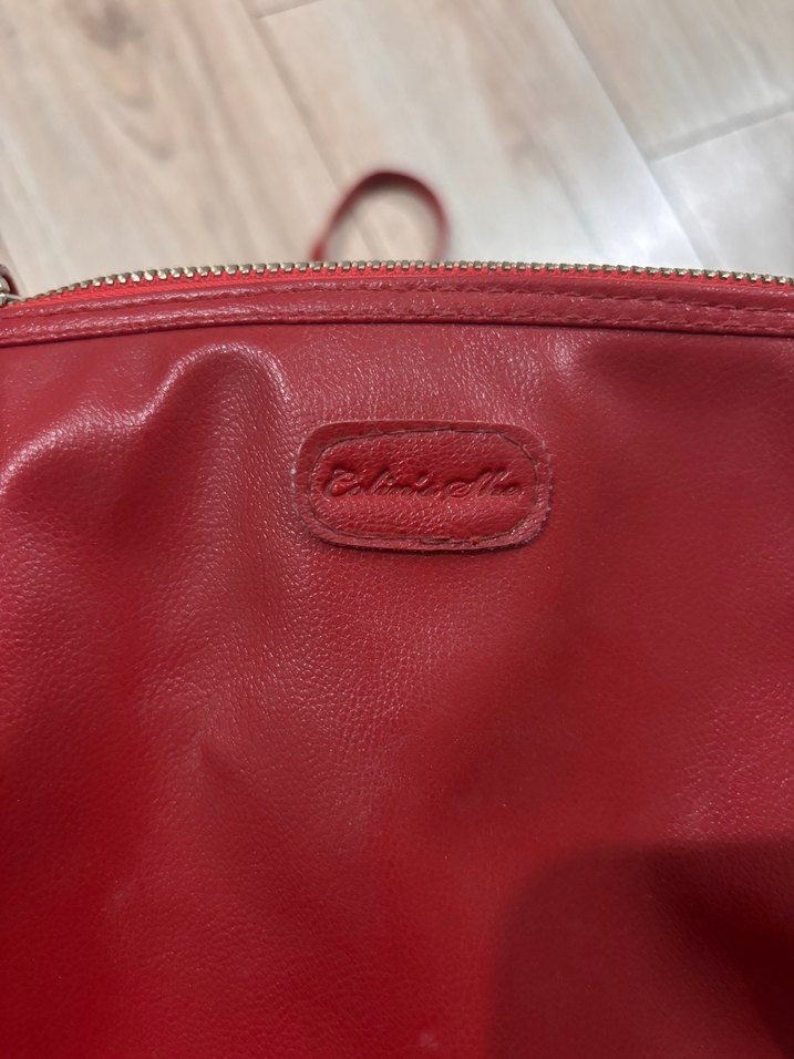 Kırmızı Deri Kadın Çanta - Görsel 3