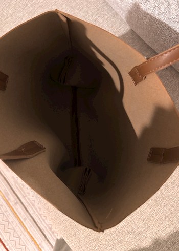 Kahverengi Minimalist Deri Kadın Çanta - Görsel 3