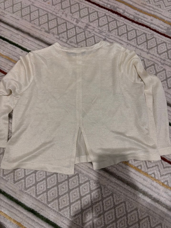 Beyaz  Salaş Kadın Kazak - Görsel 2