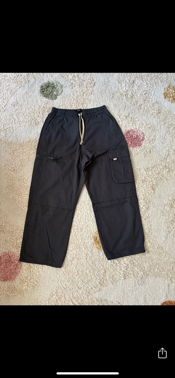 Füme Rahat Bel Bantlı Sweatpant - Görsel 2