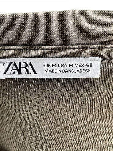 m Beden yeşil Renk Zara T-shirt %70 İndirimli.