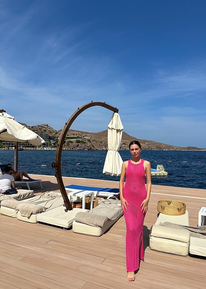 Mango kroşe plaj elbisesi - Görsel 3