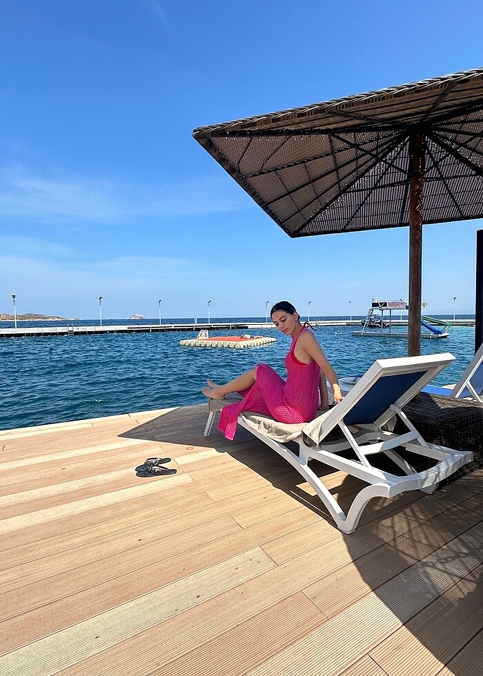 Mango kroşe plaj elbisesi - Görsel 2