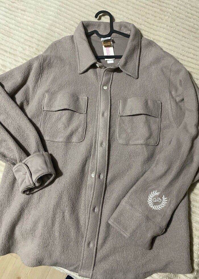 Pink (victoria?s secret)Polar Gömlek Ceket - Görsel 3