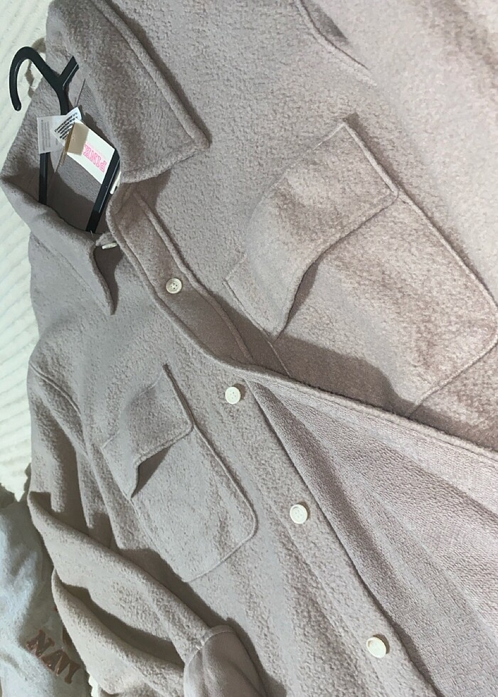 Pink (victoria?s secret)Polar Gömlek Ceket - Görsel 5