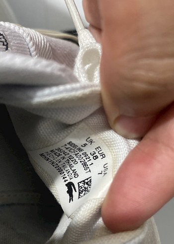 38 Beden Lacoste kadın sneaker