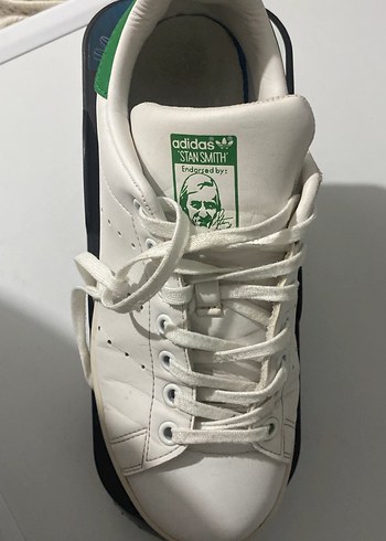 Beyaz Adidas Stan Smith Kadın Spor Ayakkabı - Görsel 2
