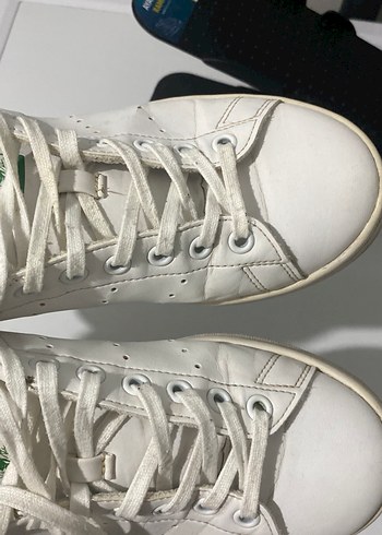 Beyaz Adidas Stan Smith Kadın Spor Ayakkabı - Görsel 7