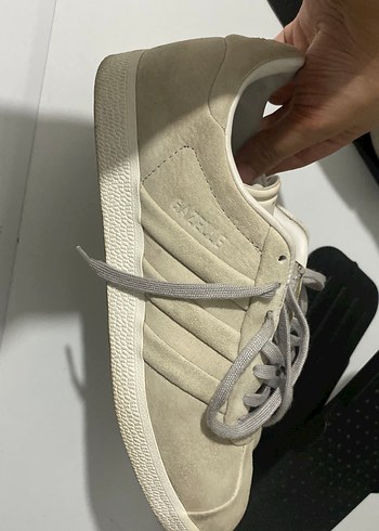 Gri Süet Kadın Spor Ayakkabı - Görsel 6