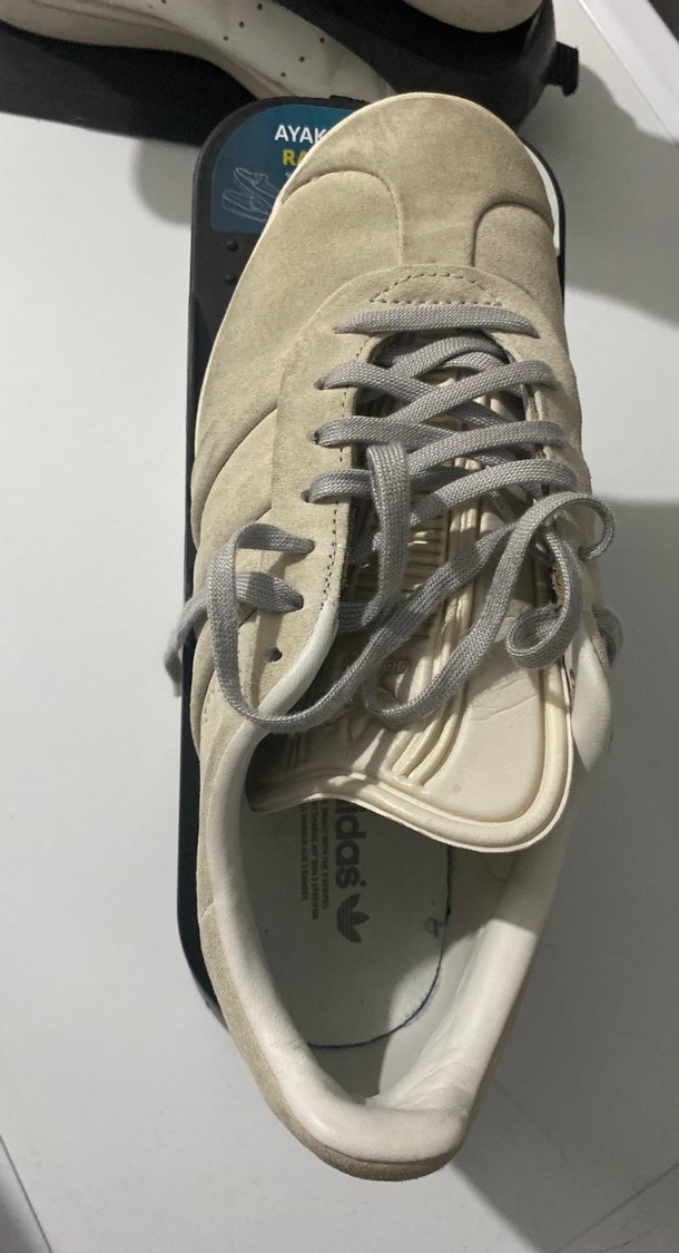 Gri Süet Kadın Spor Ayakkabı - Görsel 2