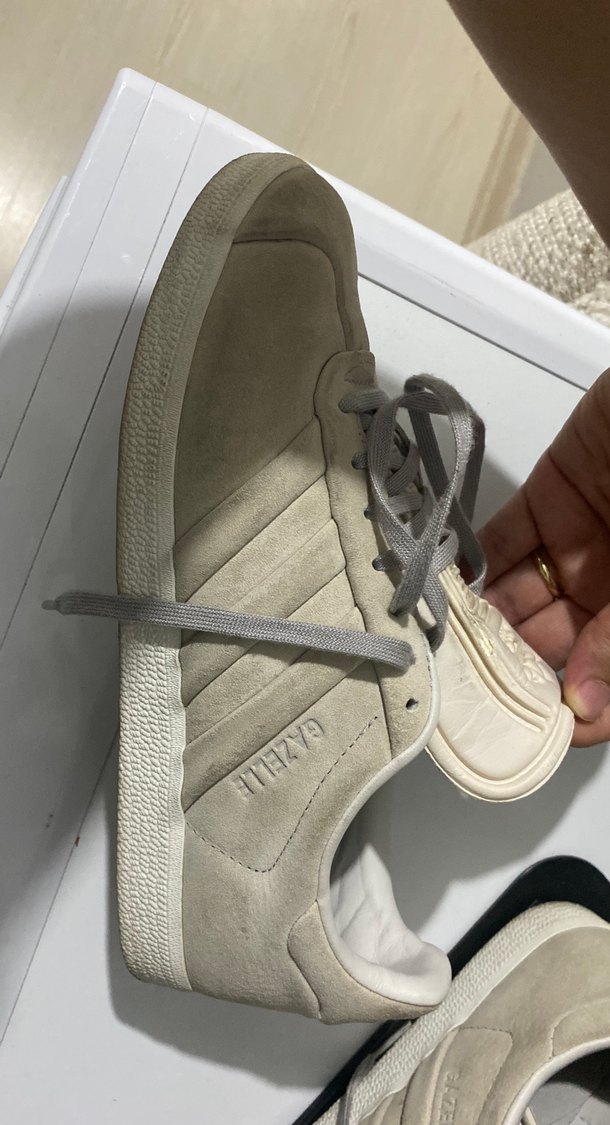 Gri Süet Kadın Spor Ayakkabı - Görsel 3