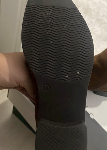 Kahverengi Süet Topuklu Kadın Bot - Görsel 6