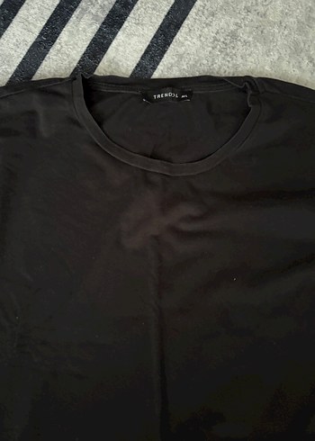 Erkek Siyah Keten Salaş Tişört - Görsel 2