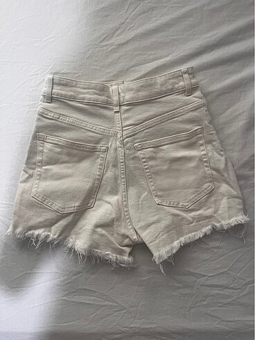 xs Beden H&M beyaz kot şort