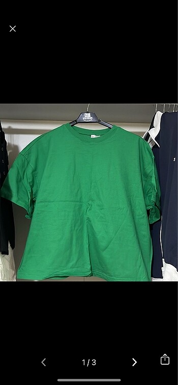 H&M yeşil tişört