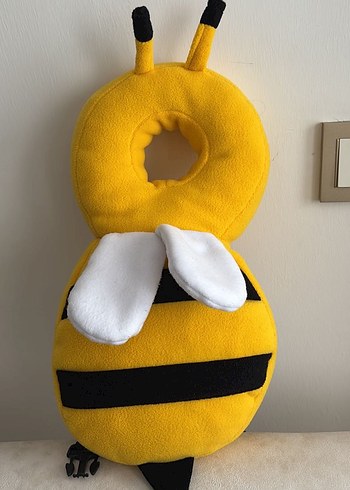 Sarı Arı Temalı Peluş Bebek Kafa Koruyucu