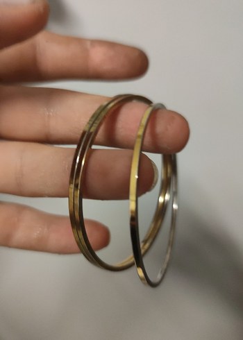 American Vintage Altın Renk Elastik Minimalist Bileklik