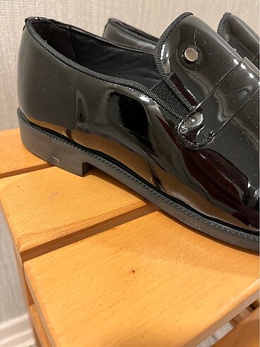 Klasik Erkek Siyah Rugan Ayakkabı - Görsel 6