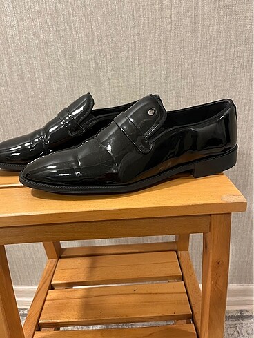 Klasik Erkek Siyah Rugan Ayakkabı - Görsel 9