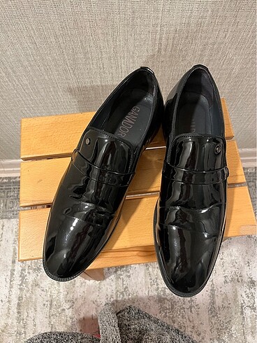 Klasik Erkek Siyah Rugan Ayakkabı - Görsel 10