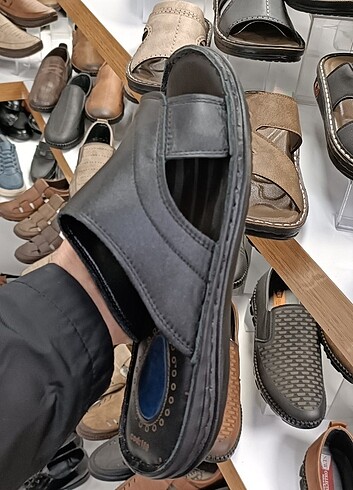 İçi dışı hakiki deri erkek terlik YENİ ETİKETLİ - Görsel 6
