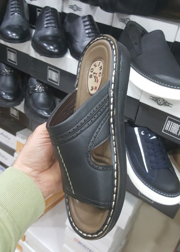 Kaliteli hafif poli taban erkek terlik YENİ ETİKETLİ - Görsel 2