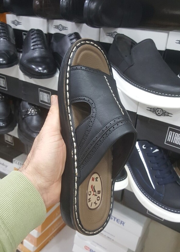 Kaliteli hafif poli taban erkek terlik YENİ ETİKETLİ - Görsel 4