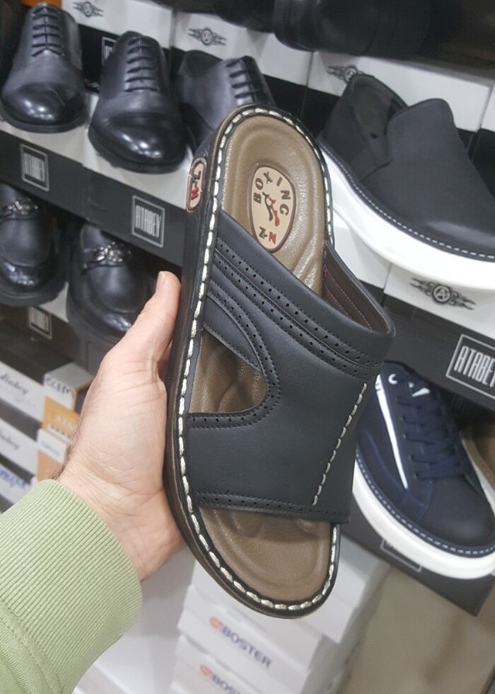 Kaliteli hafif poli taban erkek terlik YENİ ETİKETLİ - Görsel 3