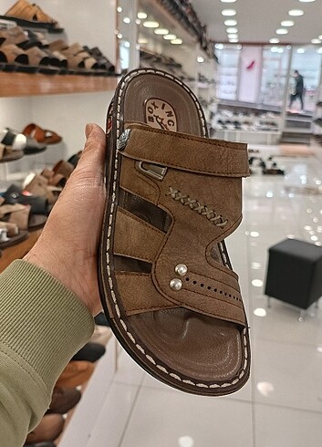 Kaliteli hafif poli taban erkek terlik YENİ ETİKETLİ  vizon - Görsel 6