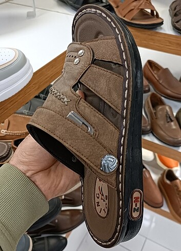 Kaliteli hafif poli taban erkek terlik YENİ ETİKETLİ  vizon - Görsel 7