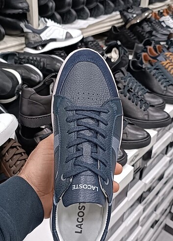 içi dışı 0 hakiki orijinal değeri erkek spor ayakkabı Lacoste - Görsel 5